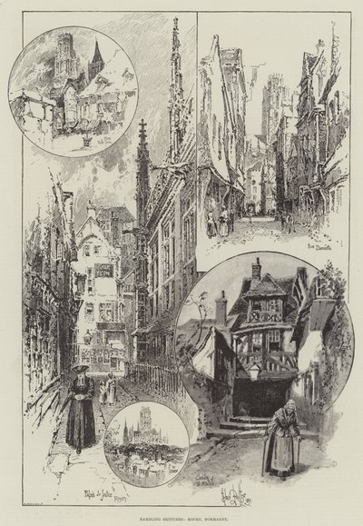 Streifzüge, Rouen, Normandie von Herbert Railton